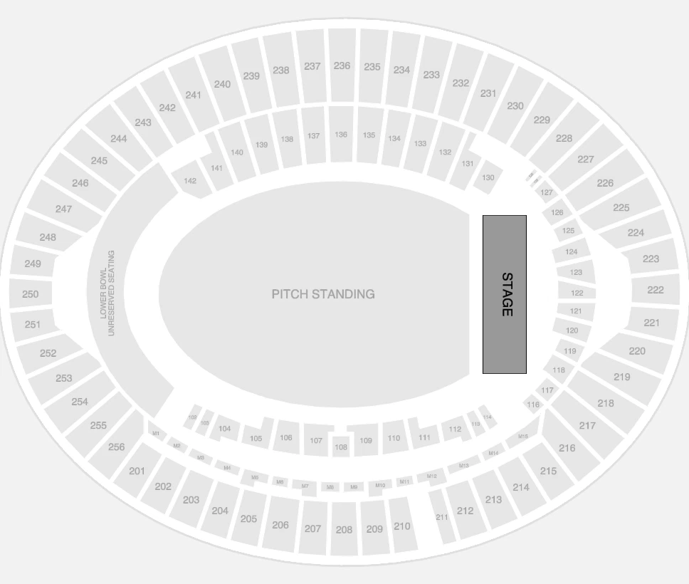 Seating plan: London Stadium