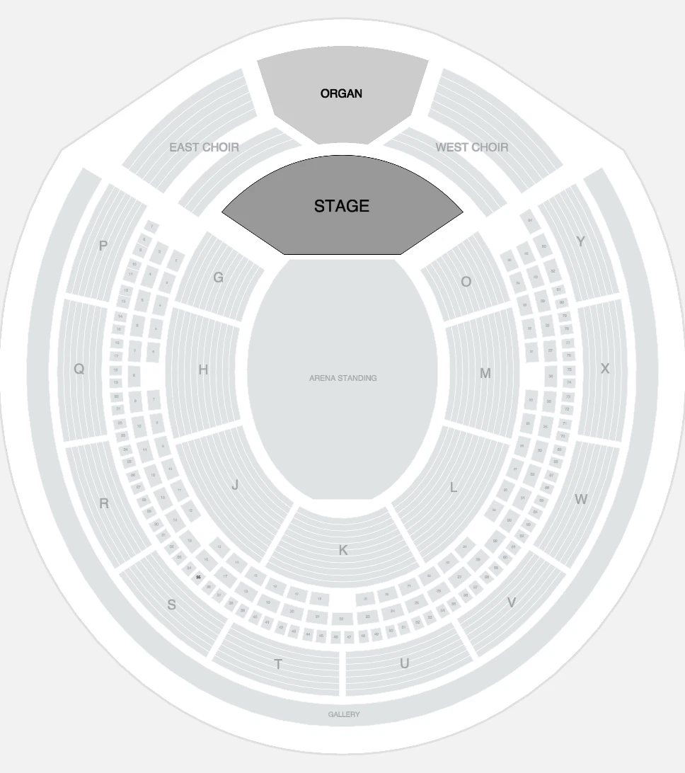 Seating plan: Royal Albert Hall
