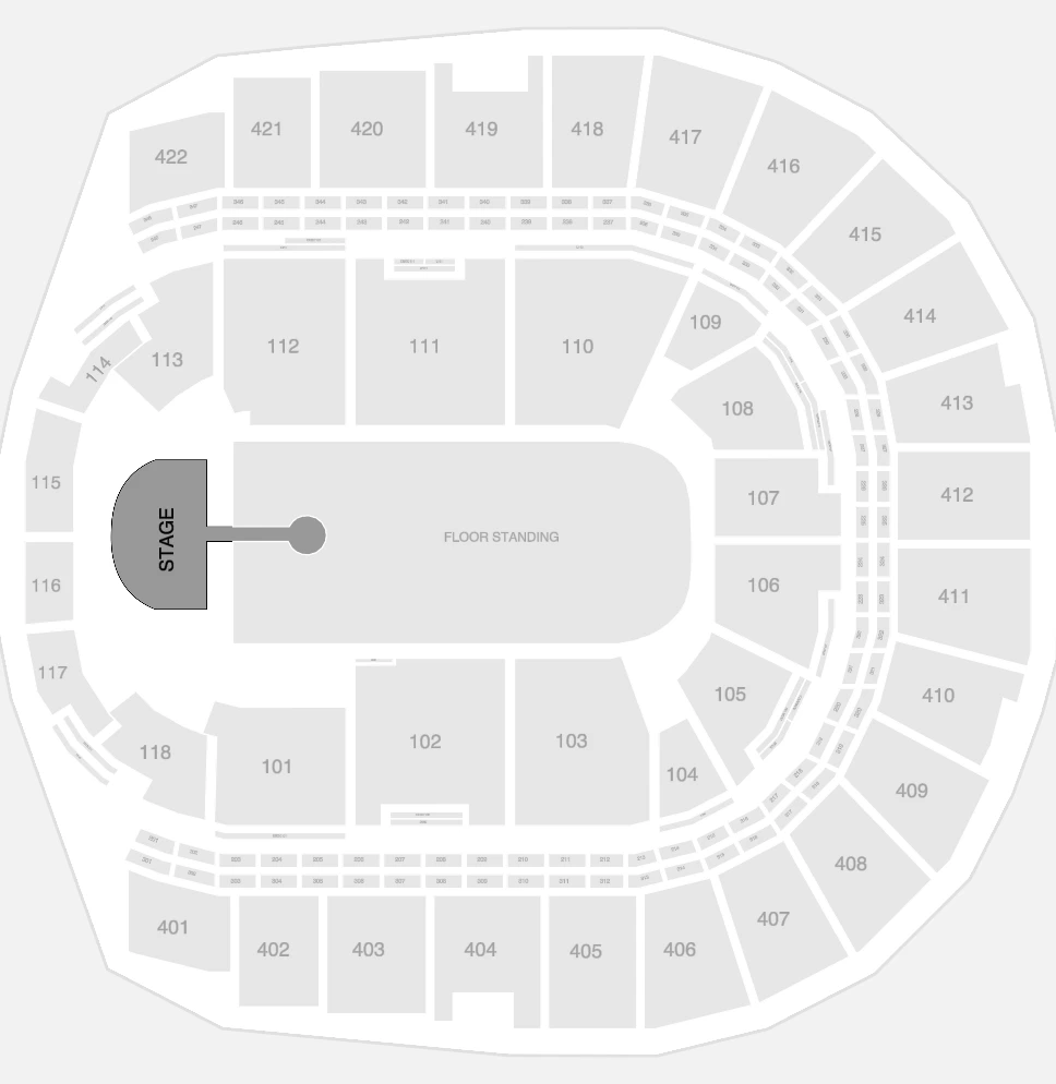 Seating plan: The O2