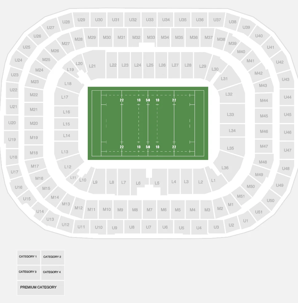Seating plan: Twickenham Stadium (Allianz Stadium)