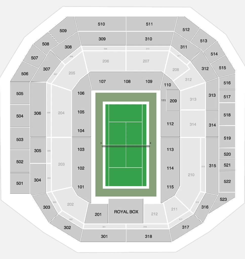 Seating plan: Wimbledon - Centre Court