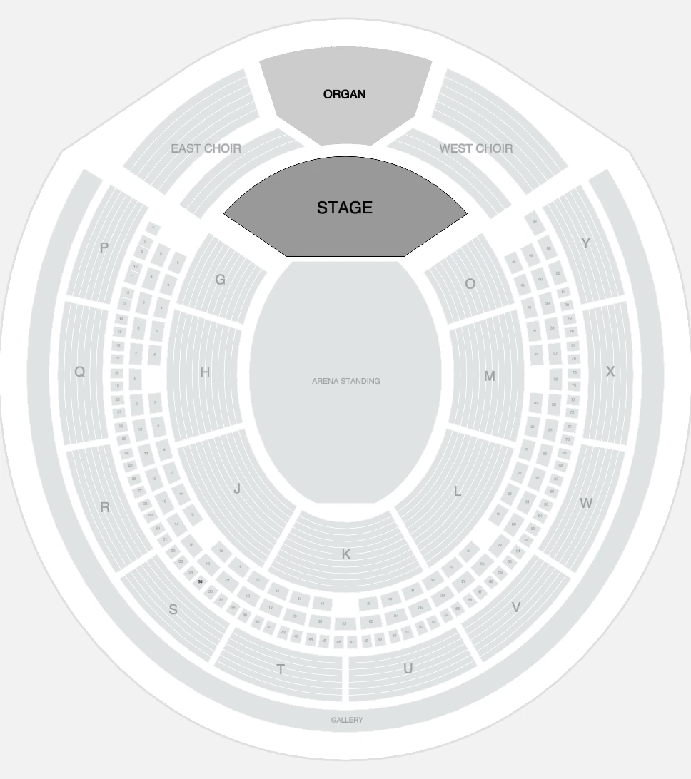 Seating plan: Royal Albert Hall